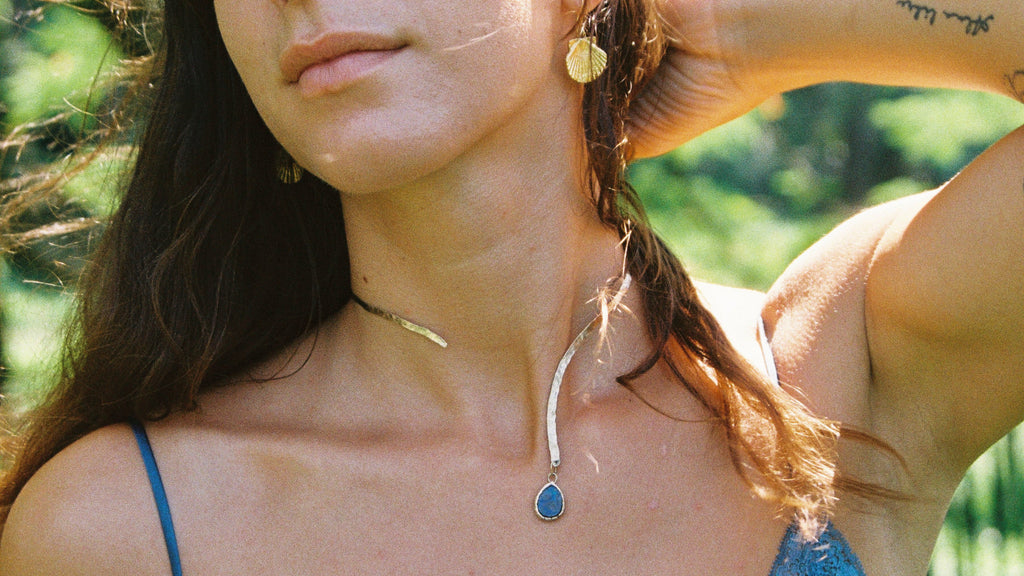 Aureum Terra Opal Necklace 14ct Gold