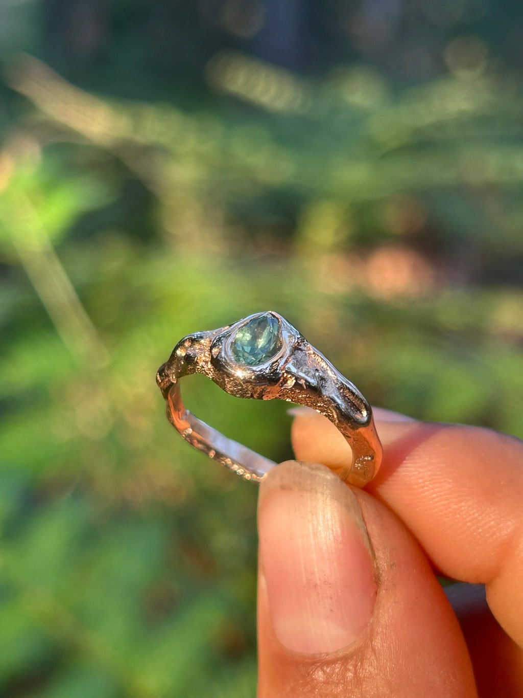 Aurea Sapphire Ring 14ct Gold