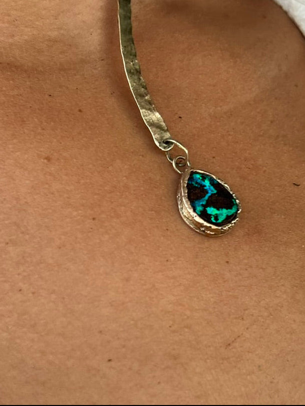 Aureum Terra Opal Necklace 14ct Gold