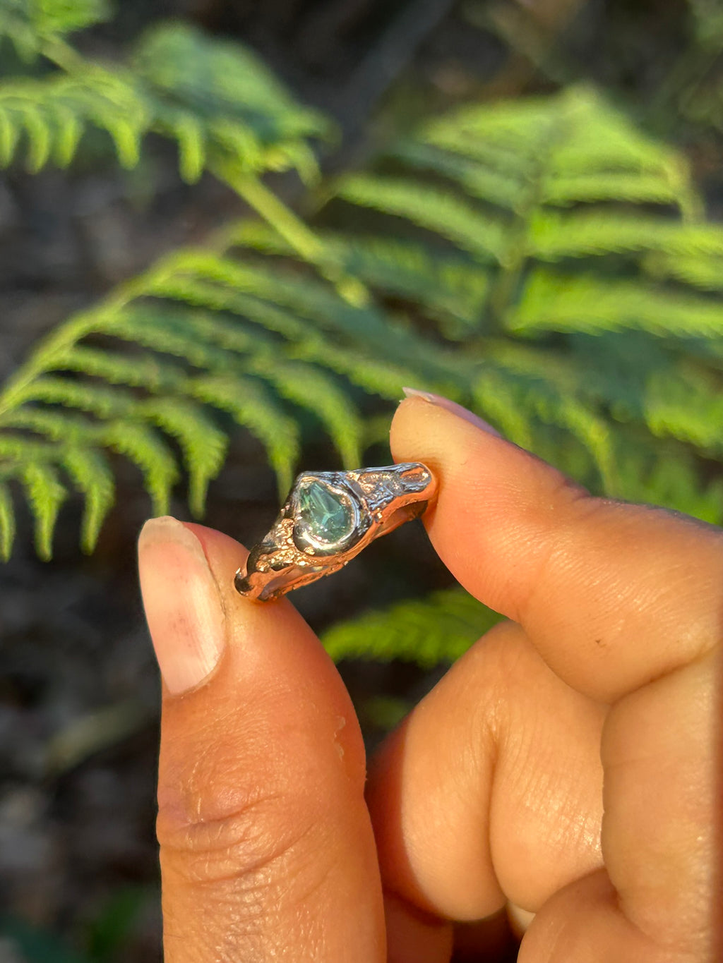 Aurea Sapphire Ring 14ct Gold