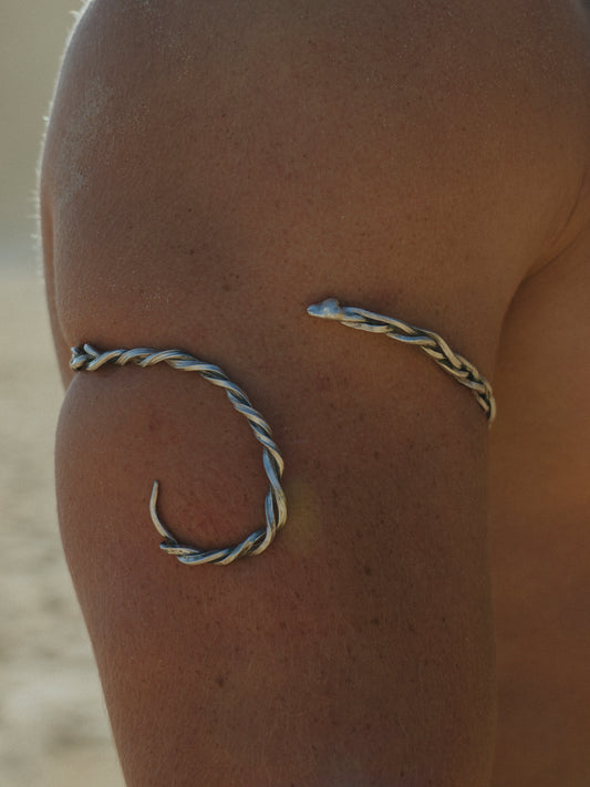 999 Silver Braided Viking Oath Ring