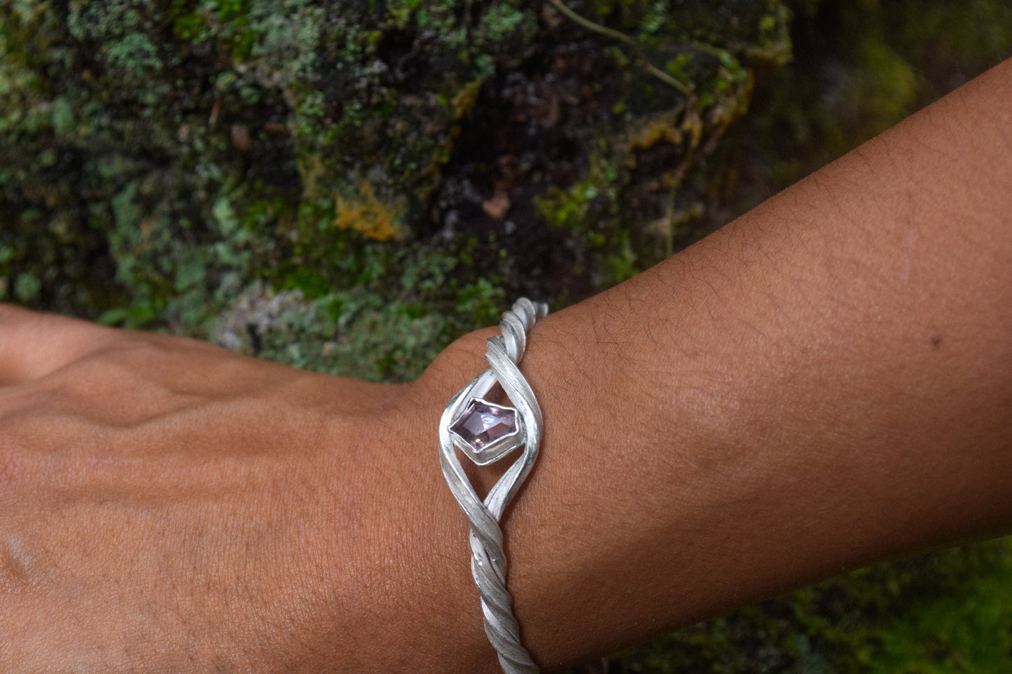 The Magnolia Cuff 999 Silver