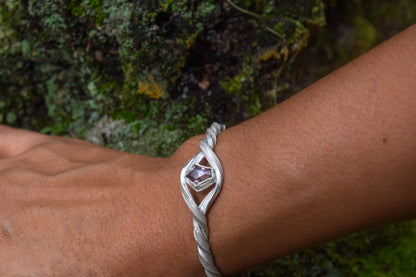 The Magnolia Cuff 999 Silver