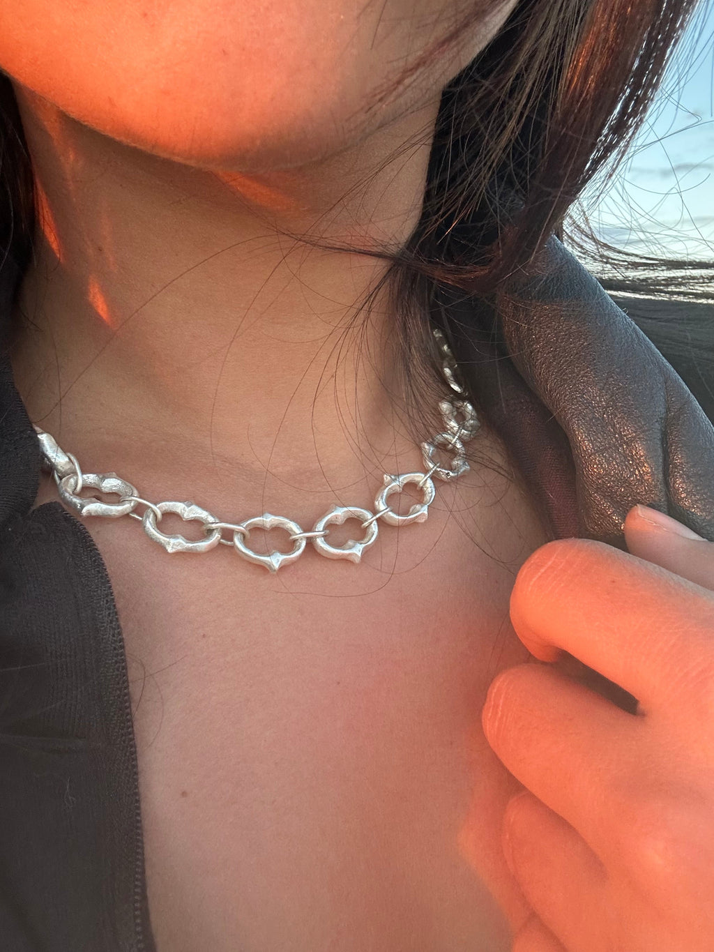 'Four Leaves' Clover Chain Necklace