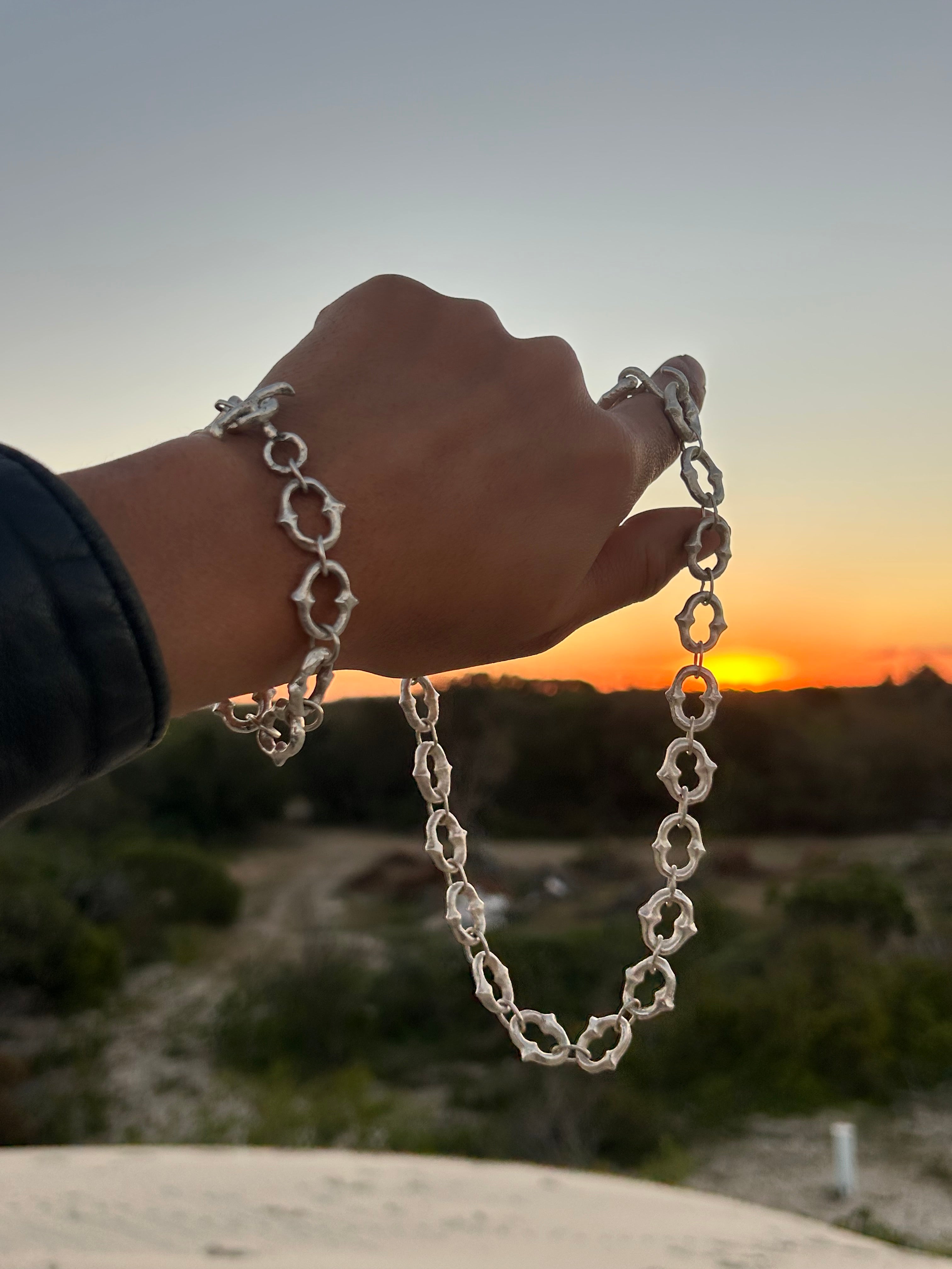 'Four Leaves' Clover Chain Necklace