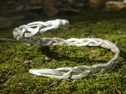 999 Silver Braided Viking Oath Ring